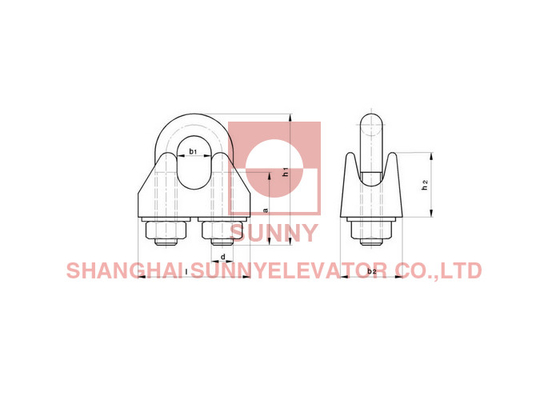 Malleable Stainless Steel Galvanized Carbon Wire Rope Clip Installation Hardware Rigging