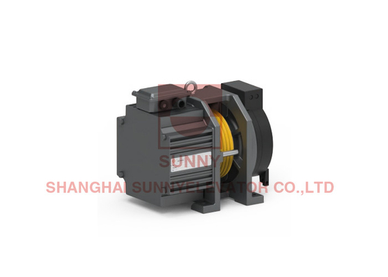 200mm Sheave Elevator Gearless Traction Machine With EMFR DC110V / 2.0A